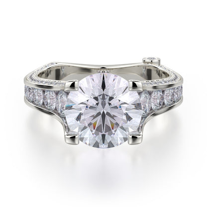 MICHAEL M 18k White Gold Engagement Ring R675-2-18W