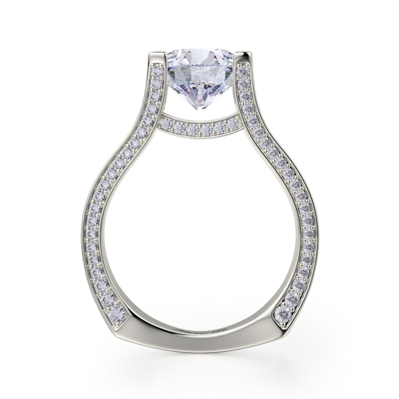 MICHAEL M 18k White Gold Engagement Ring R675-2-18W