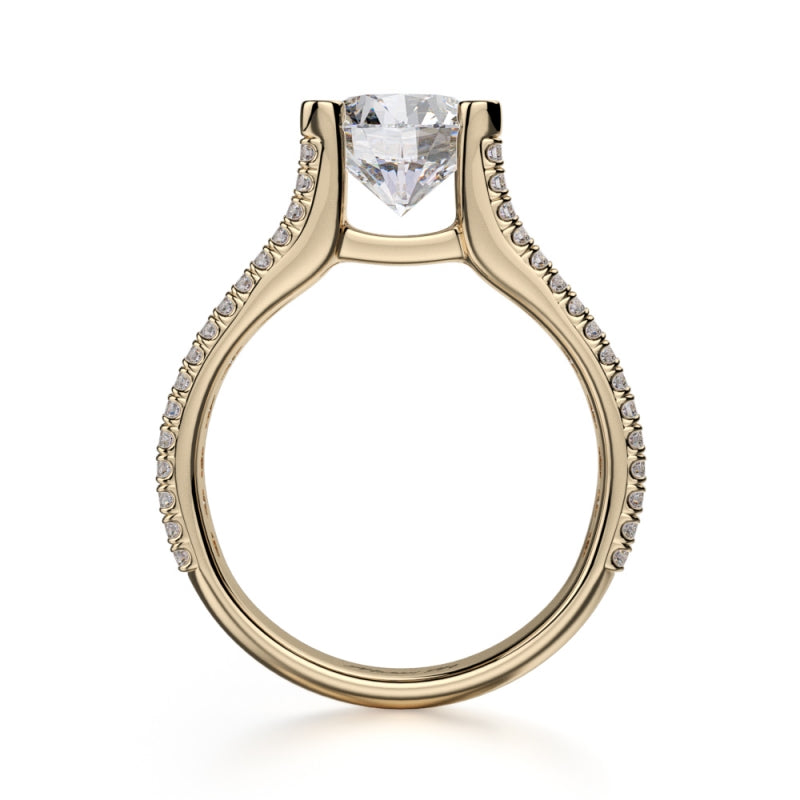 MICHAEL M 18k Yellow Gold Engagement Ring R679-2-18Y