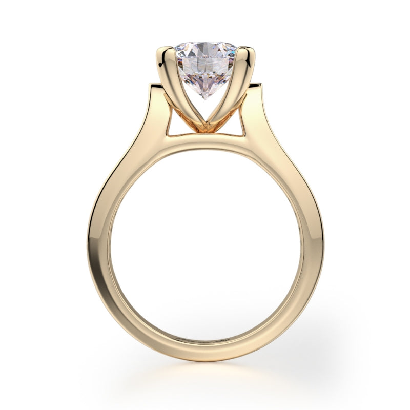 MICHAEL M 18k Yellow Gold Engagement Ring R684-1-5-18Y