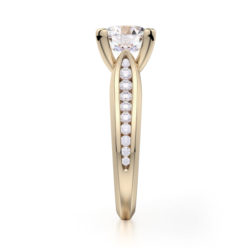 MICHAEL M 18k Yellow Gold Engagement Ring R684-1-5-18Y