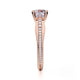 MICHAEL M 18k Rose Gold Engagement Ring R686-1-18R