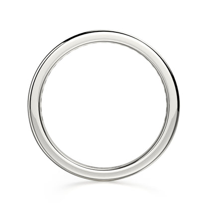 MICHAEL M 18k White Gold Wedding Band R461SB-18W