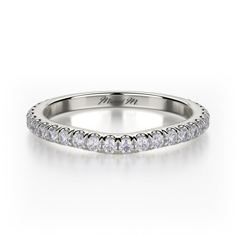 MICHAEL M Platinum Wedding Band R490B-PT