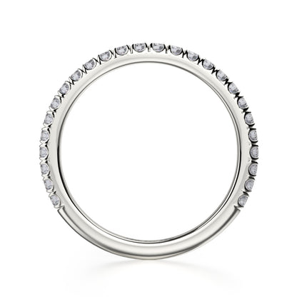 MICHAEL M 18k White Gold Wedding Band R490B-18W