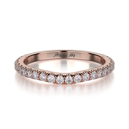 MICHAEL M 18k Rose Gold Wedding Band R490B-18R