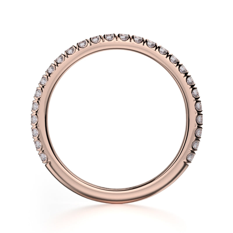 MICHAEL M 18k Rose Gold Wedding Band R490B-18R