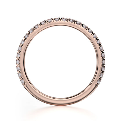 MICHAEL M 18k Rose Gold Wedding Band R490B-18R