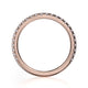 MICHAEL M 18k Rose Gold Wedding Band R490B-18R