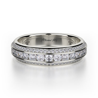 MICHAEL M Platinum Wedding Band R656B-PT