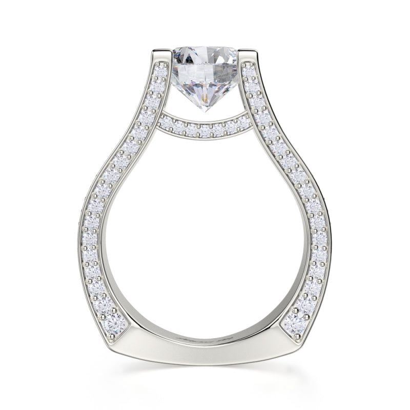 MICHAEL M 18k White Gold Engagement Ring R302-2-18W