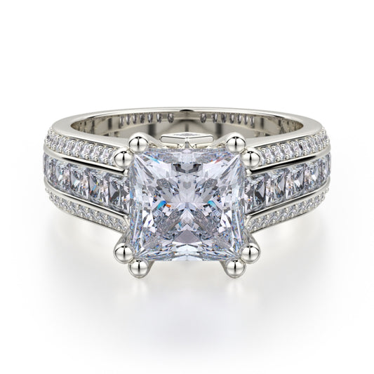 MICHAEL M Platinum Engagement Ring R401S-1-5-PT