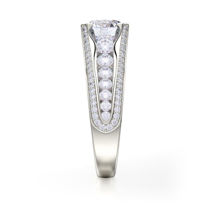 MICHAEL M 18k White Gold Engagement Ring R416-2-18W