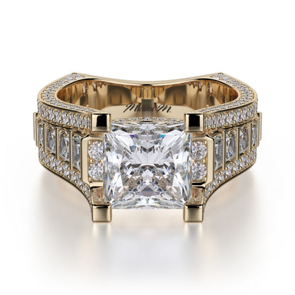 MICHAEL M 18k Yellow Gold Engagement Ring R424-2-18Y