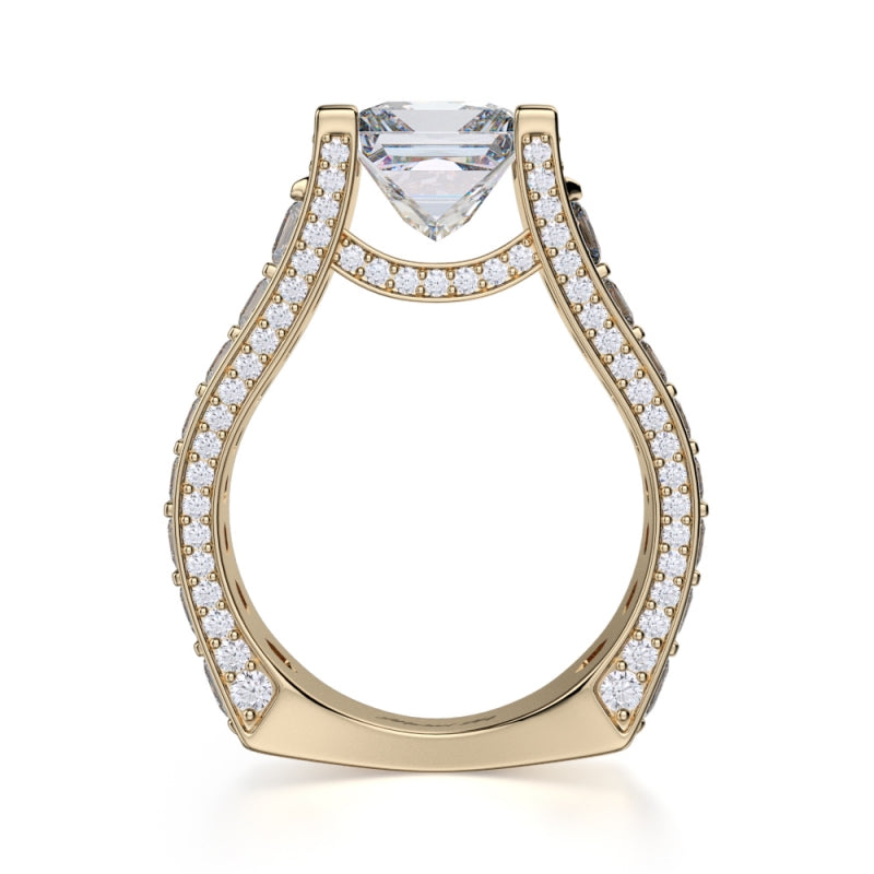 MICHAEL M 18k Yellow Gold Engagement Ring R424-2-18Y