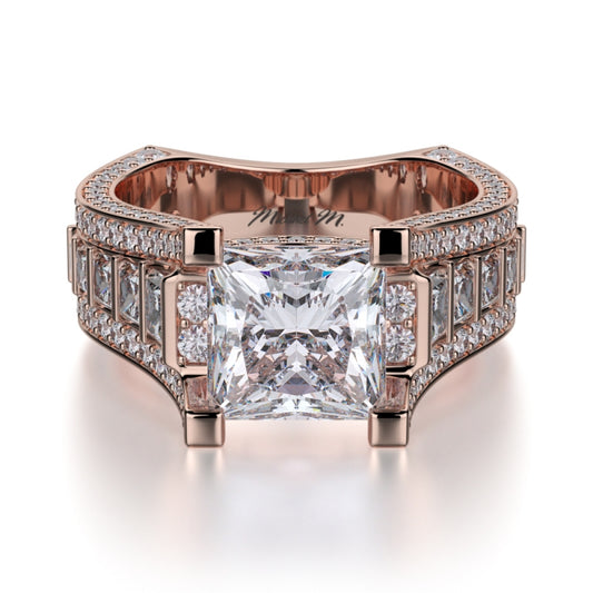 MICHAEL M 18k Rose Gold Engagement Ring R424-2-18R