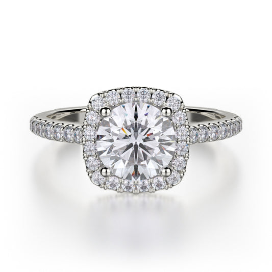 MICHAEL M Platinum Engagement Ring R539S-1-PT