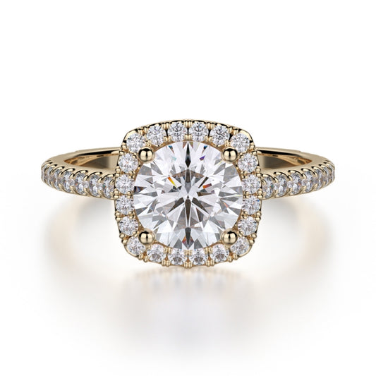 MICHAEL M 18k Yellow Gold Engagement Ring R539S-1-18Y