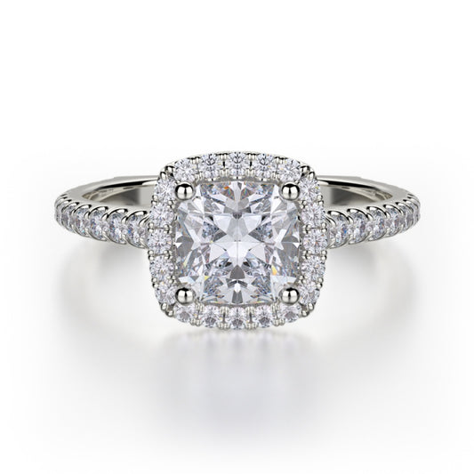 MICHAEL M Platinum Engagement Ring R559S-1-PT