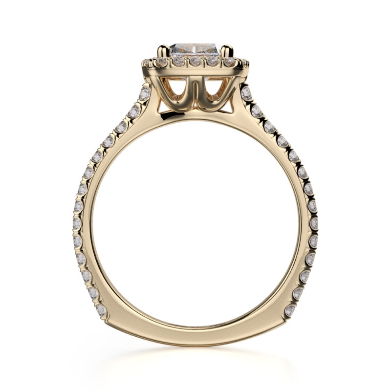 MICHAEL M 18k Yellow Gold Engagement Ring R559S-1-18Y
