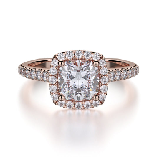 MICHAEL M 18k Rose Gold Engagement Ring R559S-1-18R