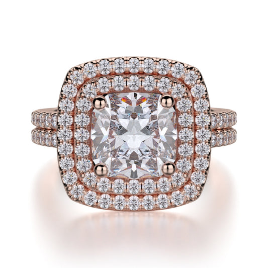 MICHAEL M 18k Rose Gold Engagement Ring R560-2-18R