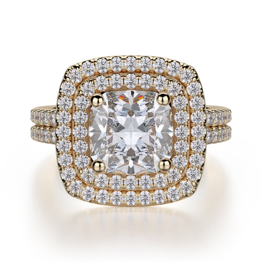 MICHAEL M 18k Yellow Gold Engagement Ring R560-2-18Y