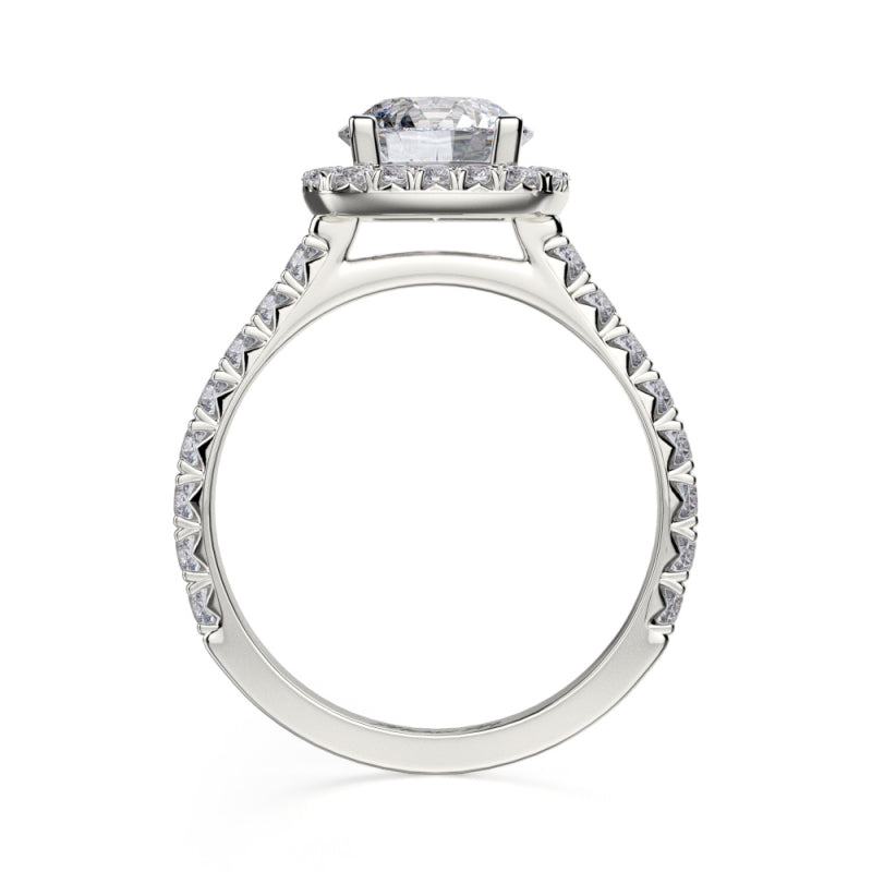 MICHAEL M Platinum Engagement Ring R614-2-PT
