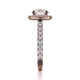 MICHAEL M 18k Rose Gold Engagement Ring R614-2-18R