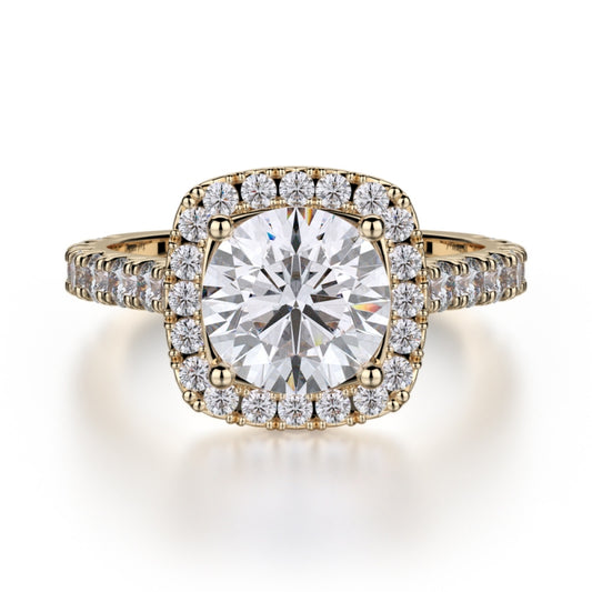 MICHAEL M 18k Yellow Gold Engagement Ring R615-1-5-18Y