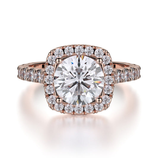 MICHAEL M 18k Rose Gold Engagement Ring R615-1-5-18R