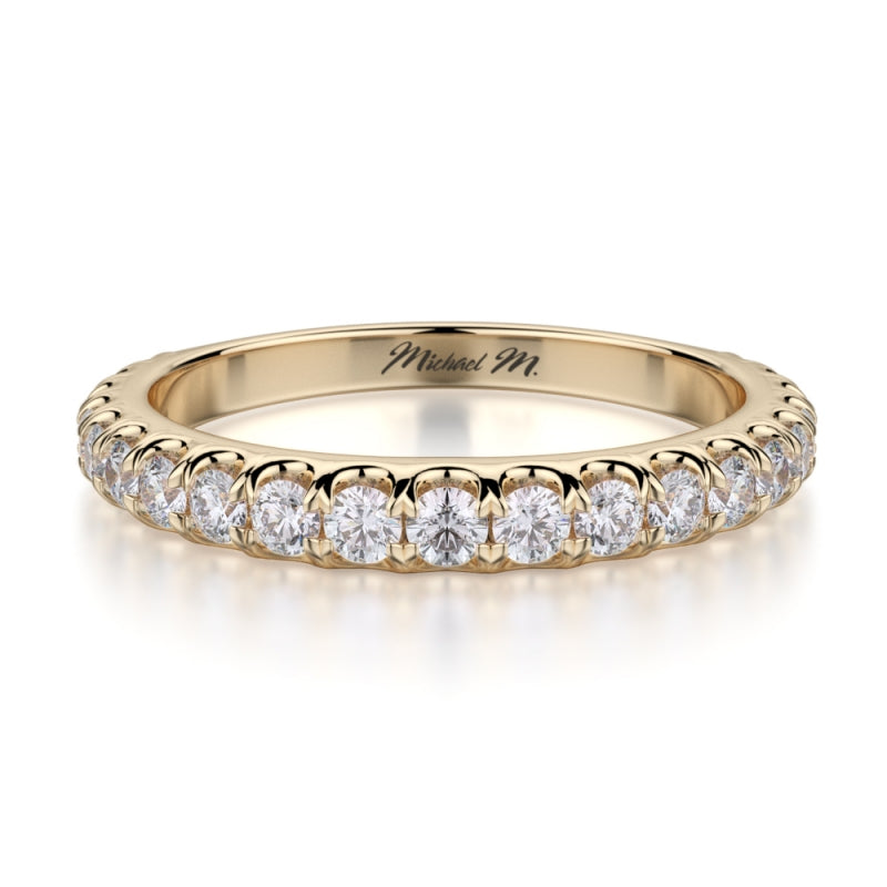 MICHAEL M 18k Yellow Gold Wedding Band R693B-18Y