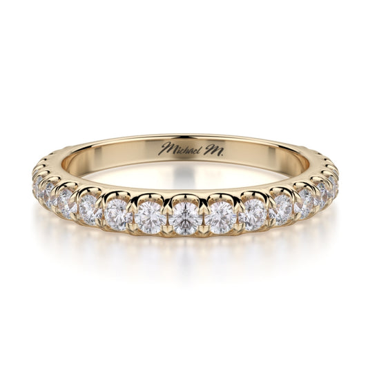 MICHAEL M 18k Yellow Gold Wedding Band R693B-18Y