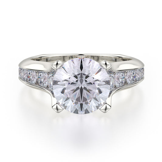 MICHAEL M 18k White Gold Engagement Ring R687-2-18W