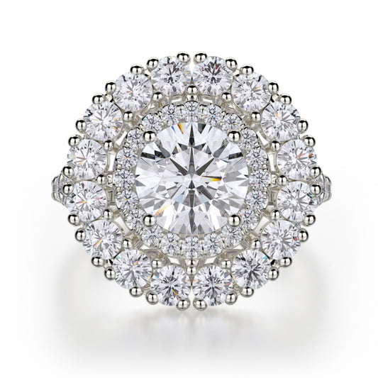 MICHAEL M 18k White Gold Engagement Ring R692-2-18W