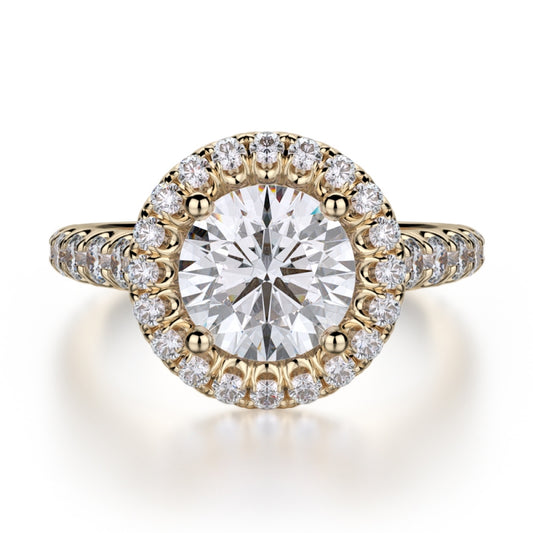 MICHAEL M 18k Yellow Gold Engagement Ring R693-1-5-18Y