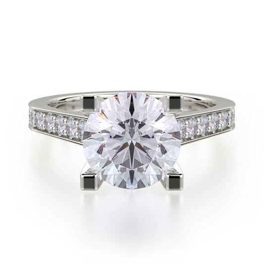 MICHAEL M Platinum Engagement Ring R697-2-PT