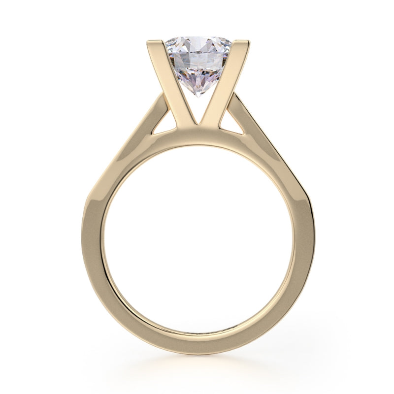 MICHAEL M 18k Yellow Gold Engagement Ring R697-2-18Y