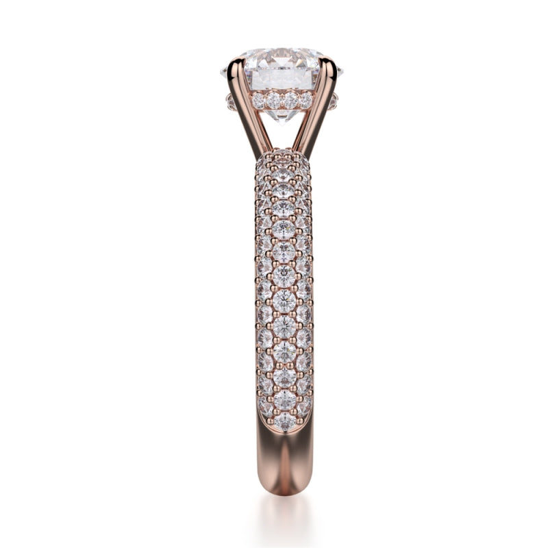 MICHAEL M 18k Rose Gold Engagement Ring R699-1-5-18R