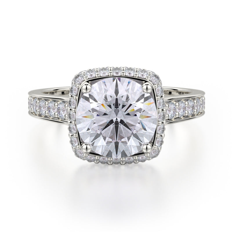 MICHAEL M 18k White Gold Engagement Ring R700-2-18W
