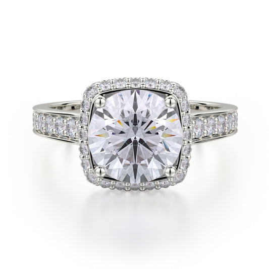 MICHAEL M 18k White Gold Engagement Ring R700-2-18W