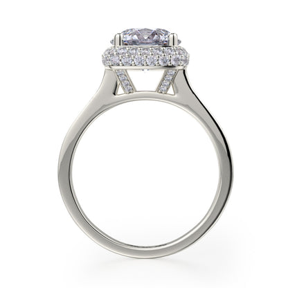 MICHAEL M 18k White Gold Engagement Ring R700-2-18W
