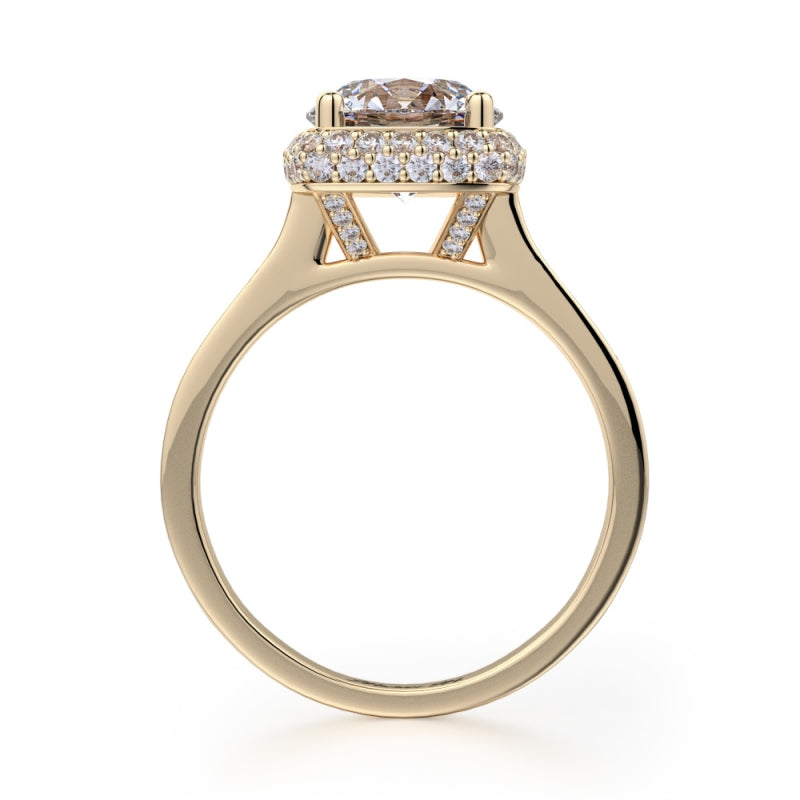 MICHAEL M 18k Yellow Gold Engagement Ring R700-2-18Y