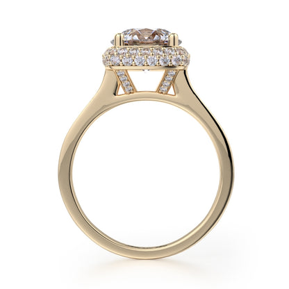 MICHAEL M 18k Yellow Gold Engagement Ring R700-2-18Y