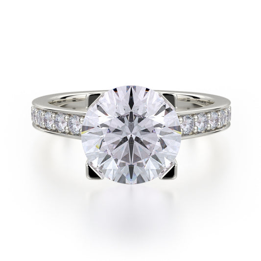 MICHAEL M Platinum Engagement Ring R701-2-PT