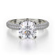 MICHAEL M 18k White Gold Engagement Ring R702-2-18W
