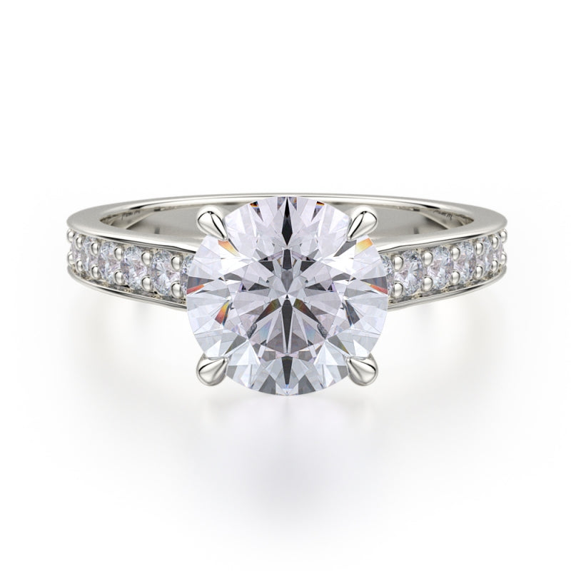 MICHAEL M 18k White Gold Engagement Ring R703-2-18W