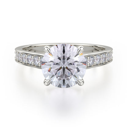 MICHAEL M 18k White Gold Engagement Ring R703-2-18W