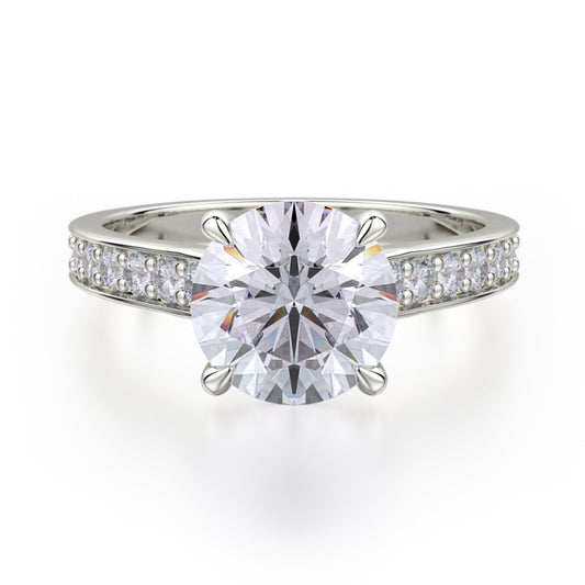 MICHAEL M 18k White Gold Engagement Ring R703-2-18W