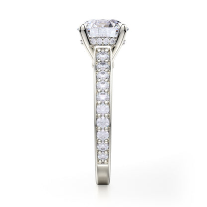 MICHAEL M 18k White Gold Engagement Ring R703-2-18W